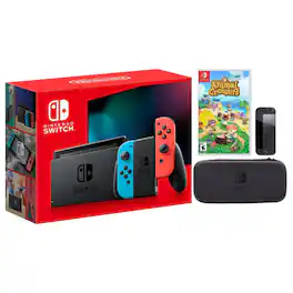 Switch Neon Bundle With Accessories Animal Crossing Game