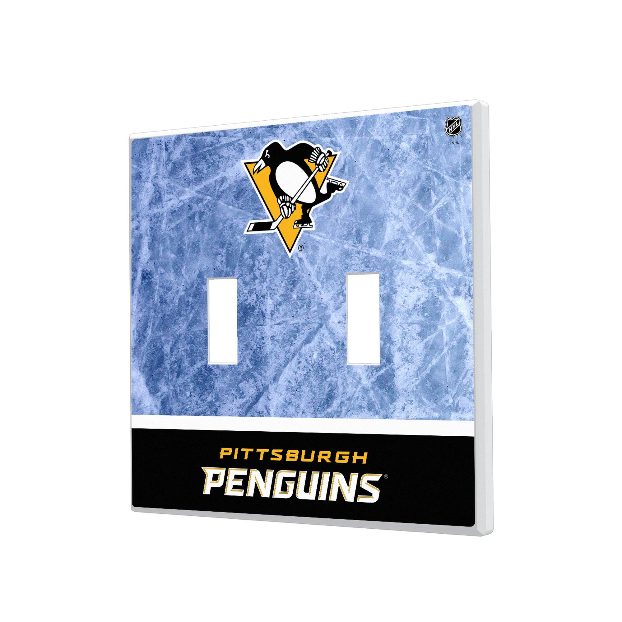 Keyscaper - Pittsburgh Penguins Wordmark Double Toggle Lightswitch Plate - Multicolor price history on PriceWatchPro