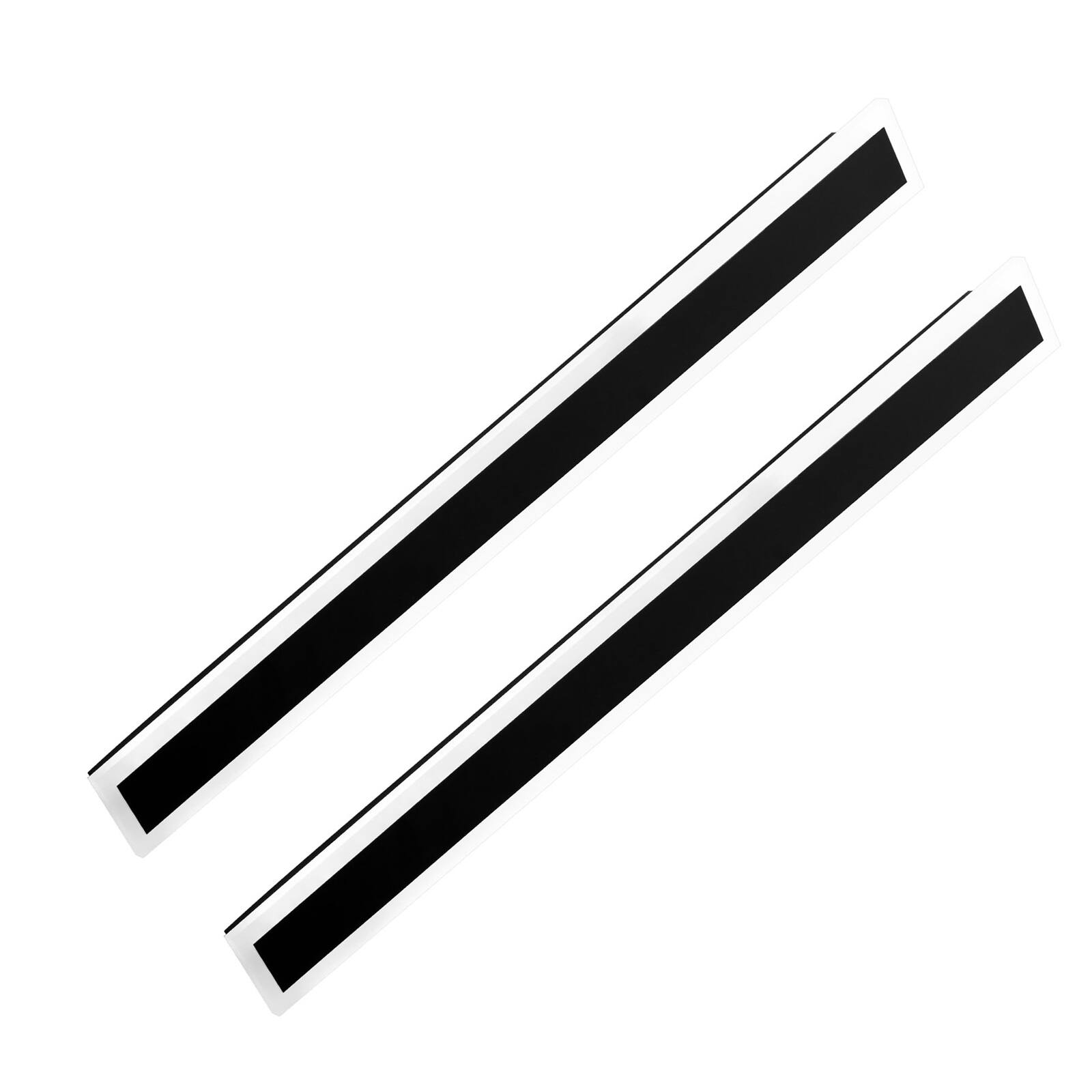 Front. VEVOR - Outdoor Wall Lights, 2 Pack, 39.4 Inch Long RGB Modern Exterior Wall Sconce Light Fixtures, 2700K-6000K, IP65 Waterproof - Black + white.