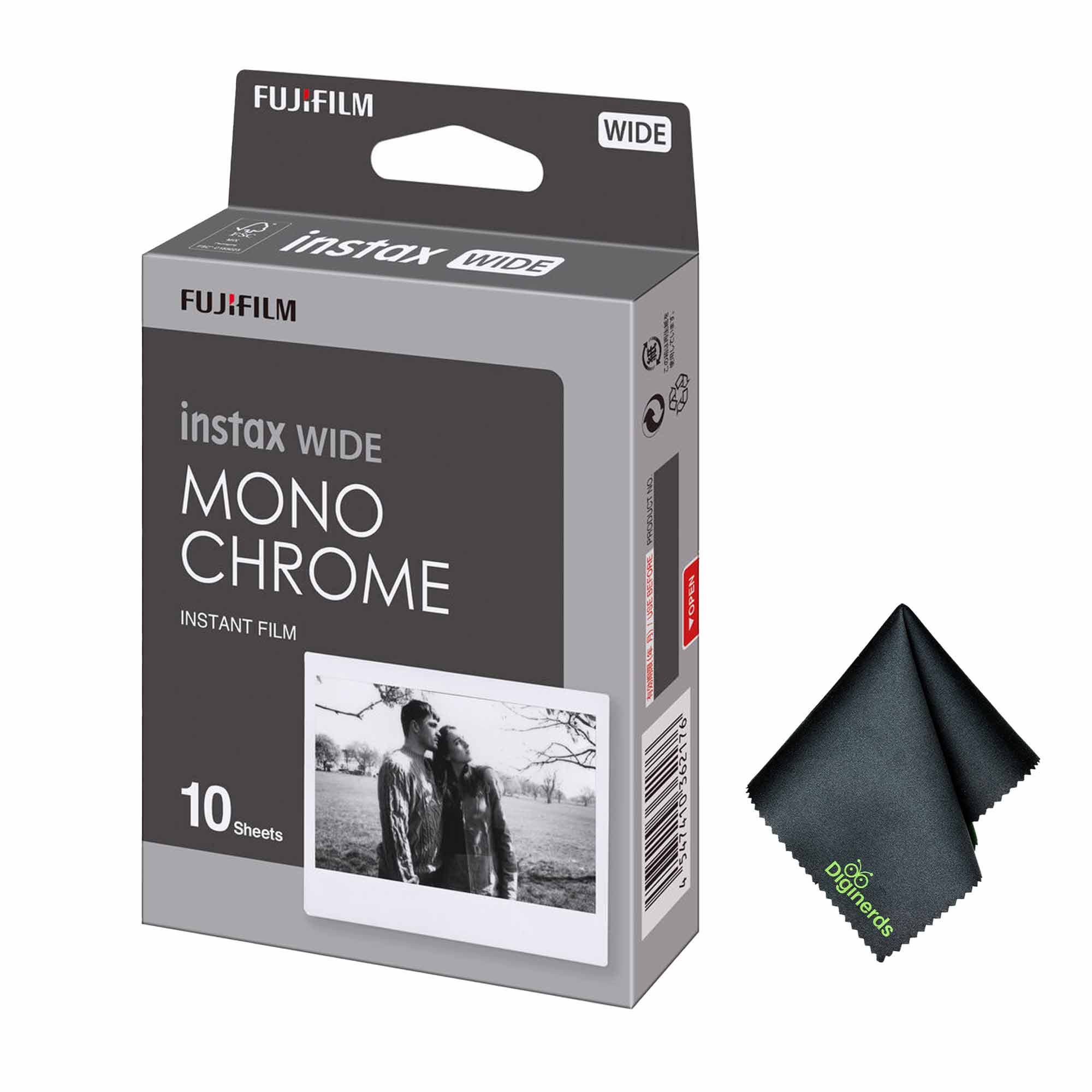 FUJIFILM instax WIDE MONO CHROME INSTANT FILM 10 Sheets