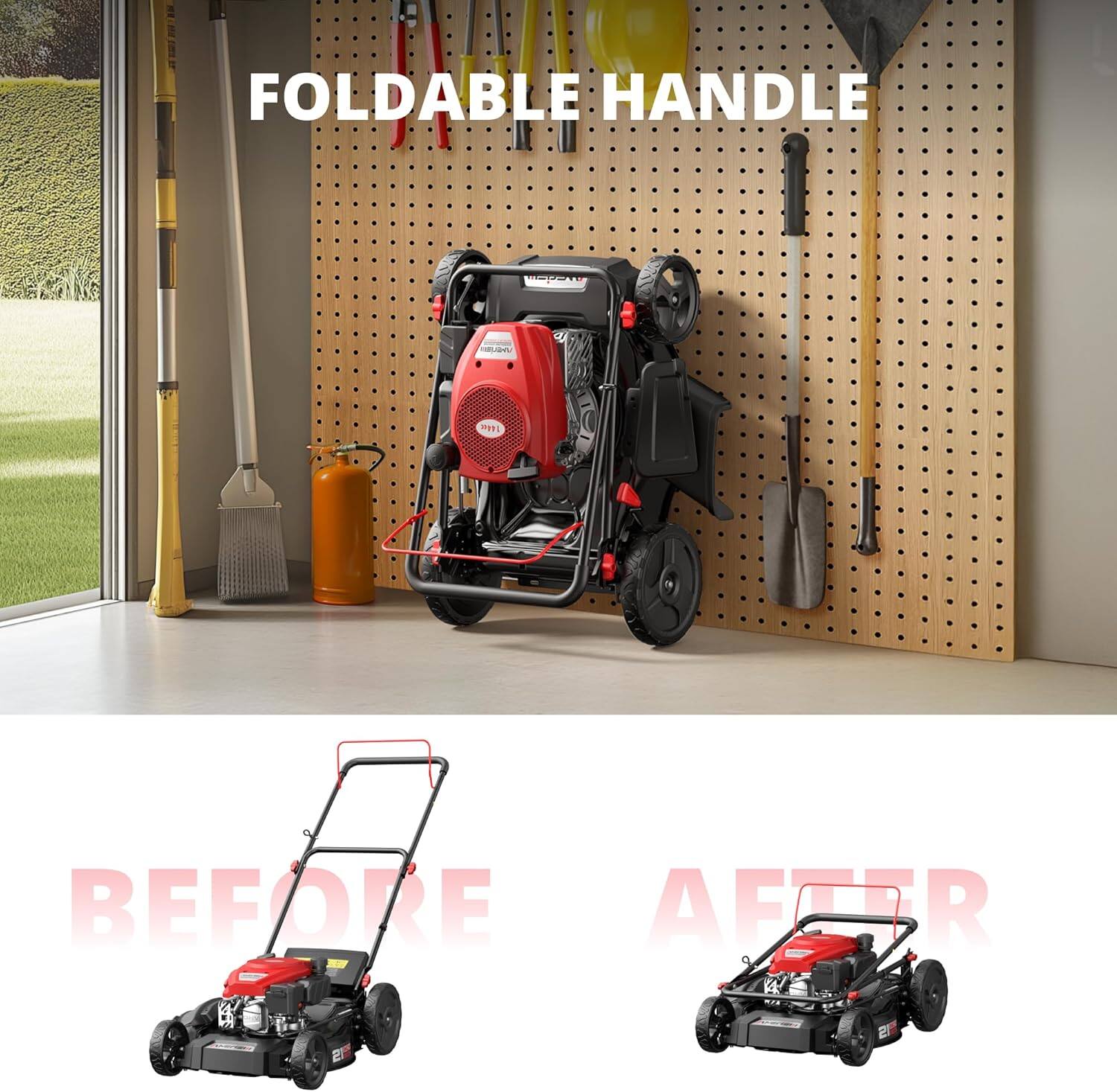 FOLDABLE HANDLE

BEFORE AFTER