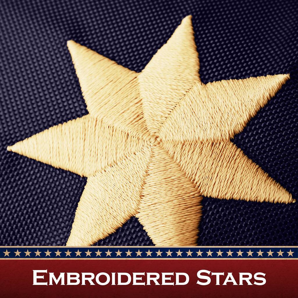 Embroidered Stars
