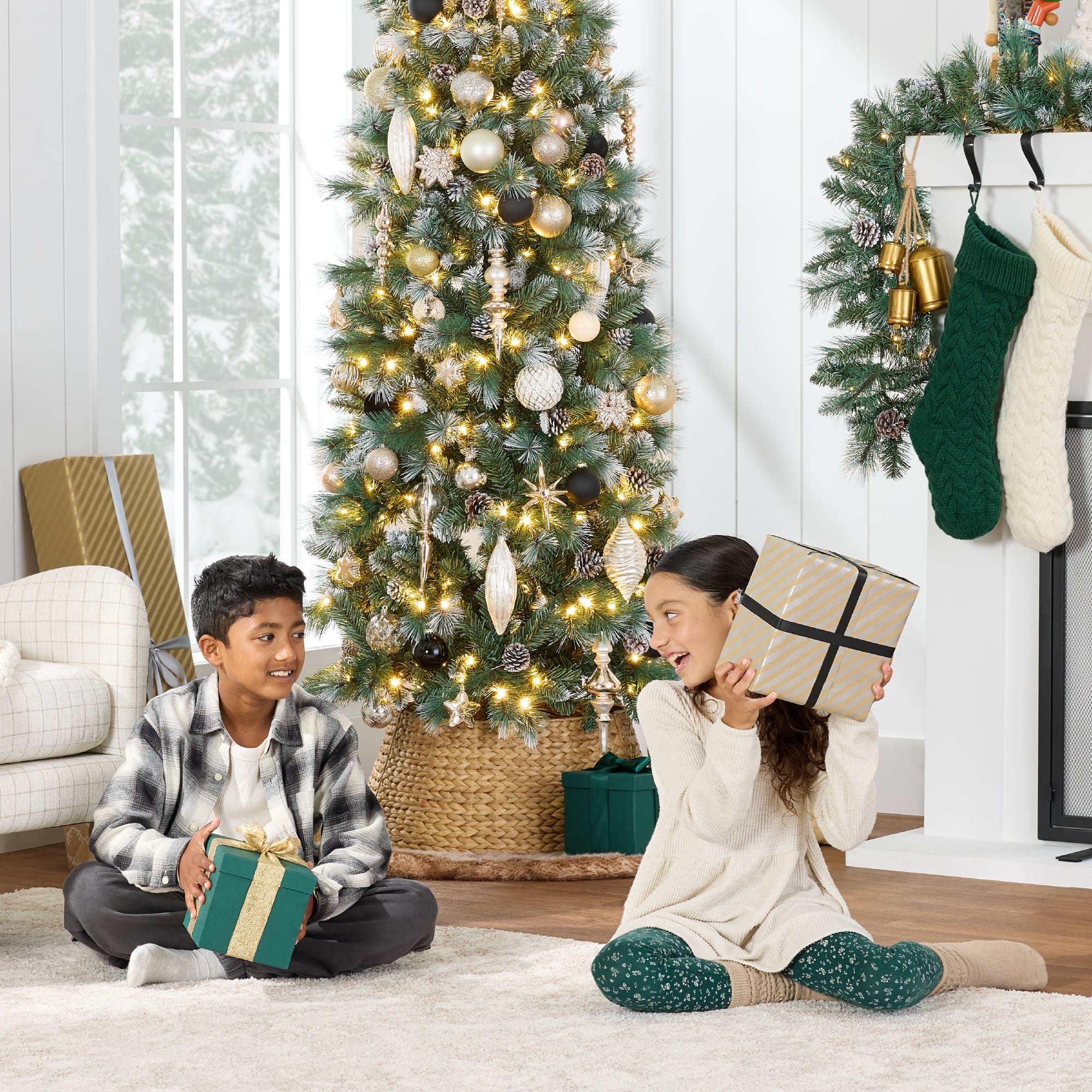 Alt View 5. Best Choice Products - Best Choice Products 6ft Frosted Pre-Lit Artificial Scotch Pine Pencil Christmas Tree w/ 150 LED Lights, Metal Stand - Frosted.