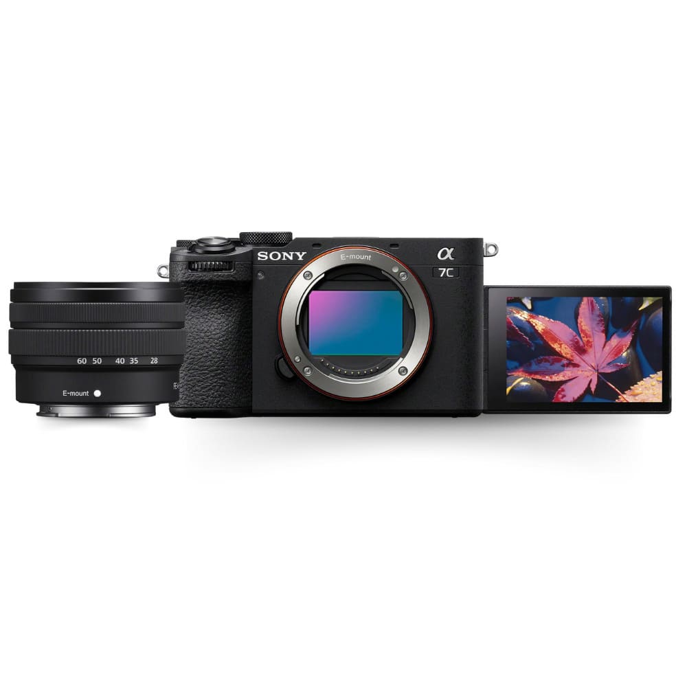 Sony - Alpha 7C II FF Interchangeable Lens Hybrid Camera with 28-60mm Lens - Black