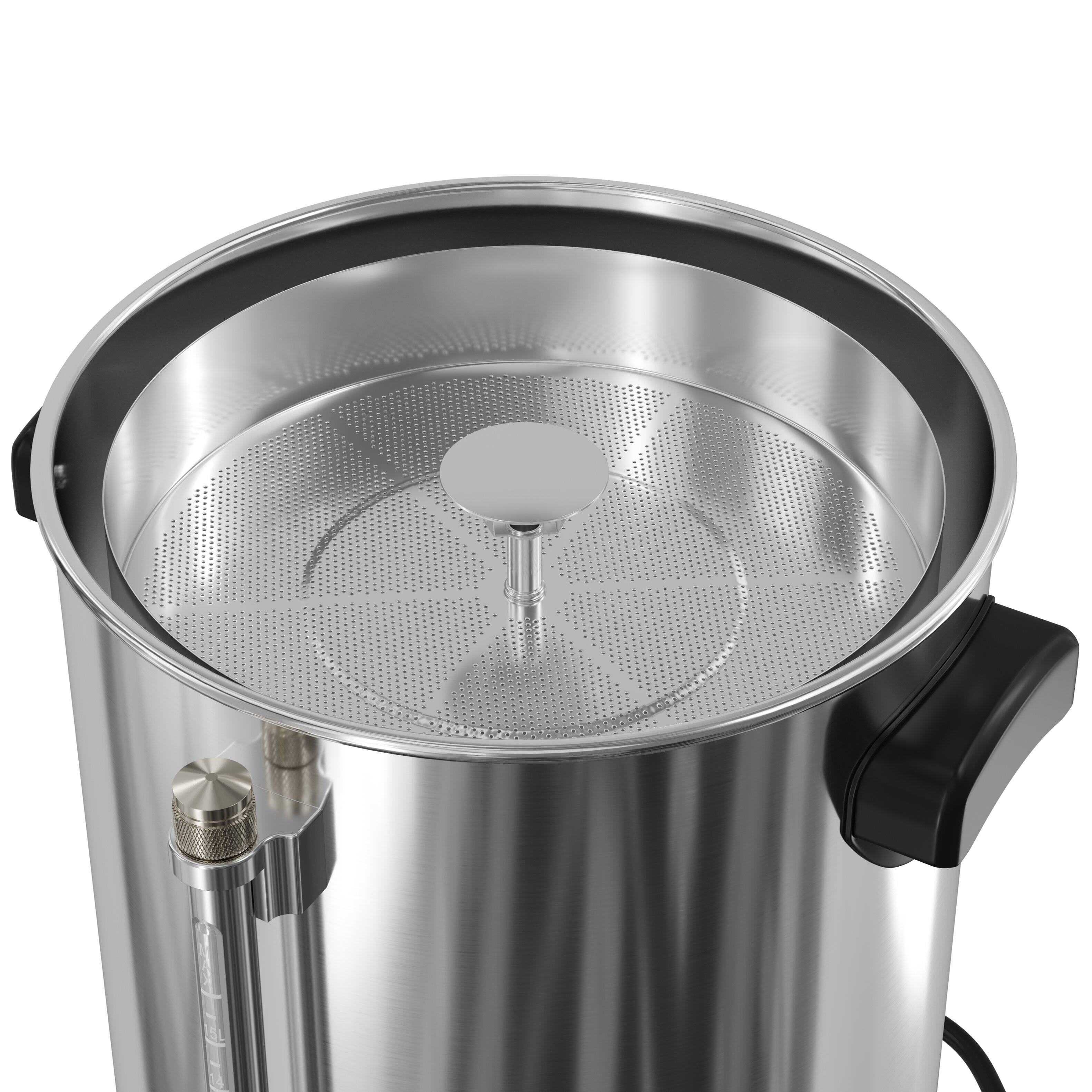 Alt View 8. Koolmore - Electric 100 Cup Commercial Coffee Percolator in Stainless Steel (KM-CCP100) - Silver.