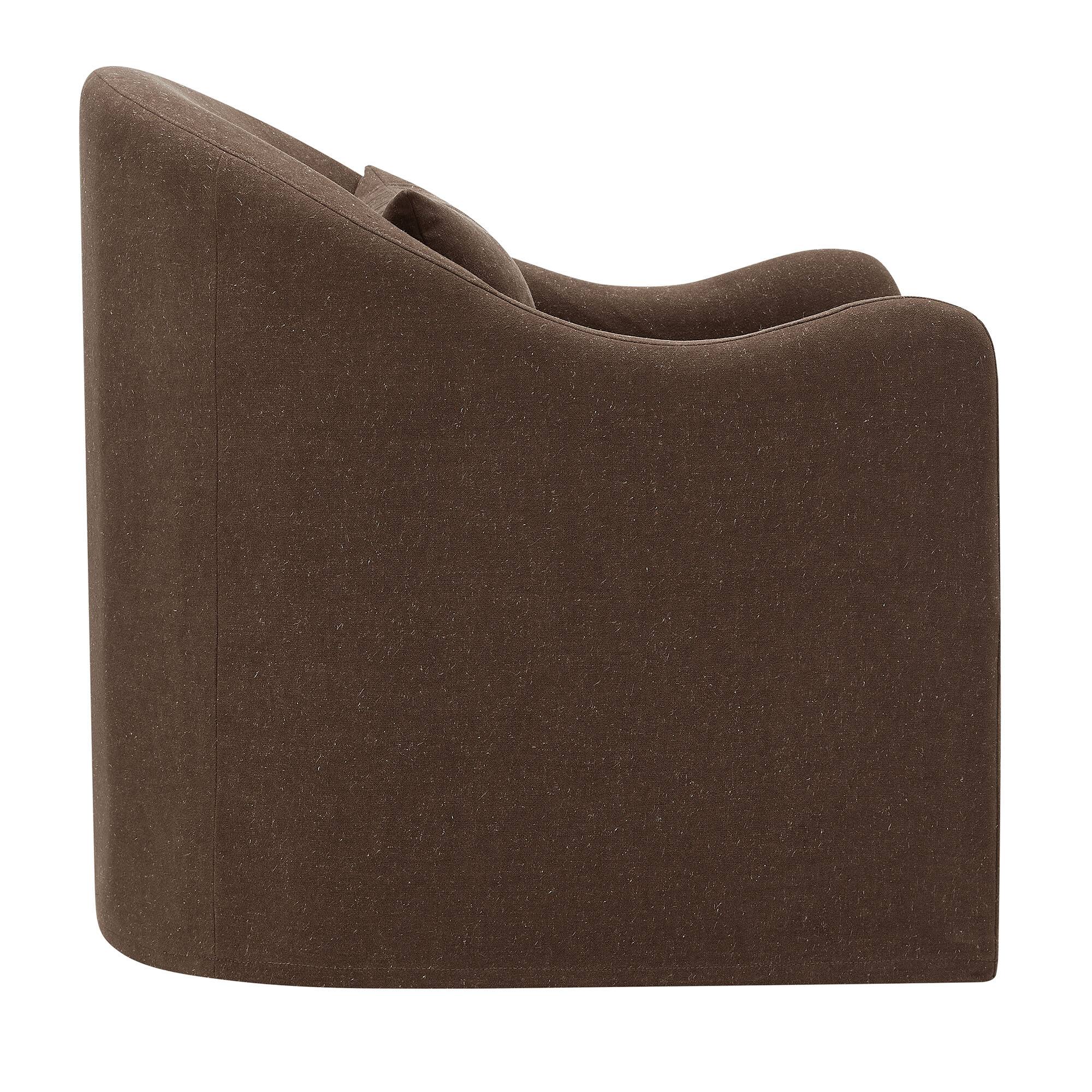 Alt View 2. Modway - Bardot Slipcovered Linen Blend Accent Chair by Modway - Cocoa.