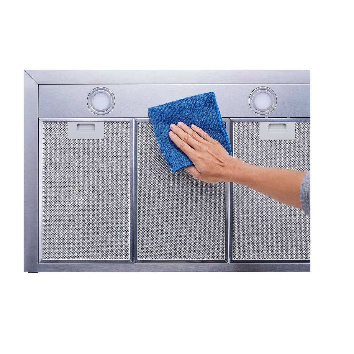 Alt View 1. Winflo - Winflo 30 inch Convertible 500 CFM Stainless Steel Wall Mount  Range Hood - Stainless Steel.