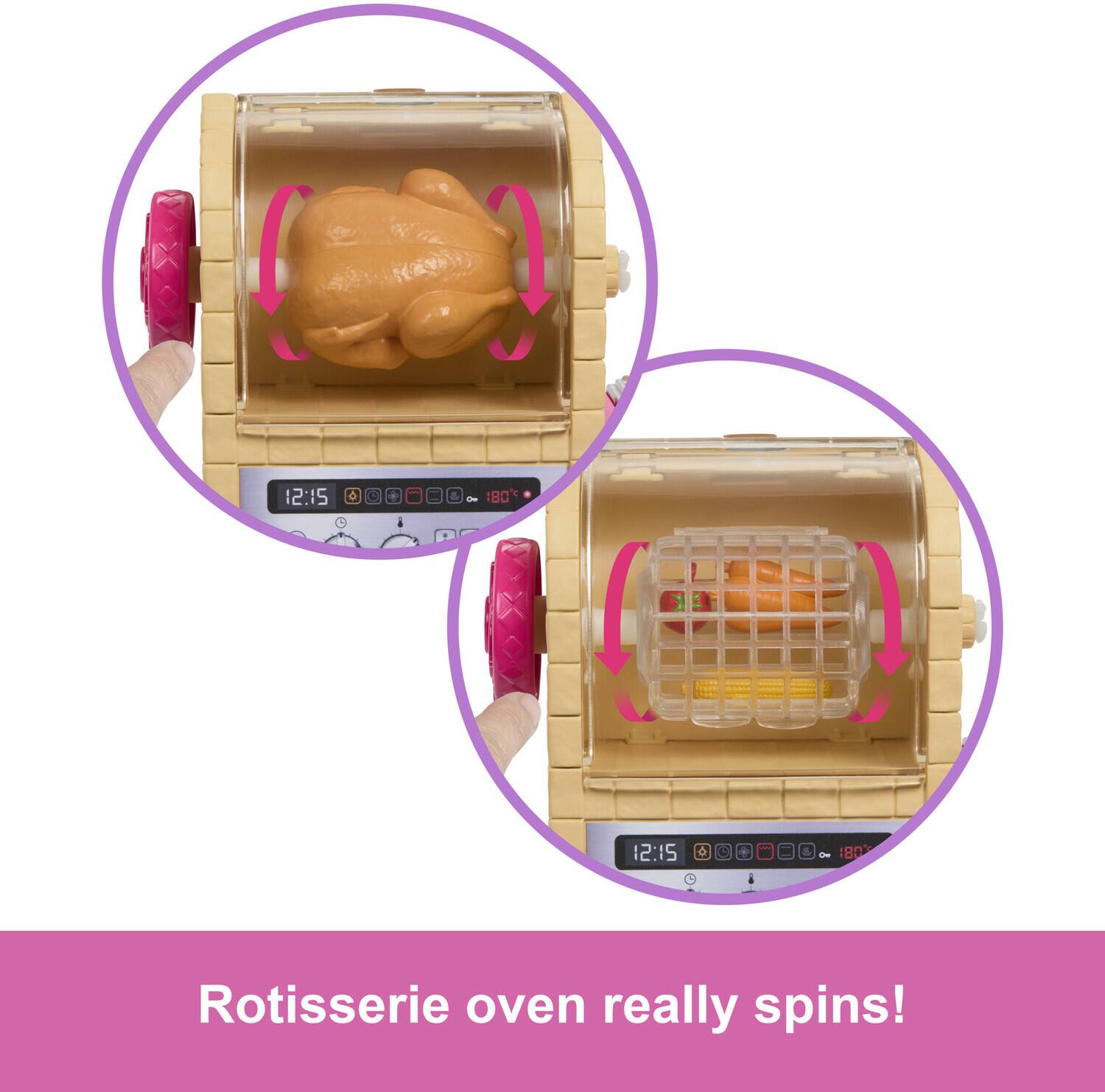 Rotisserie oven really spins!