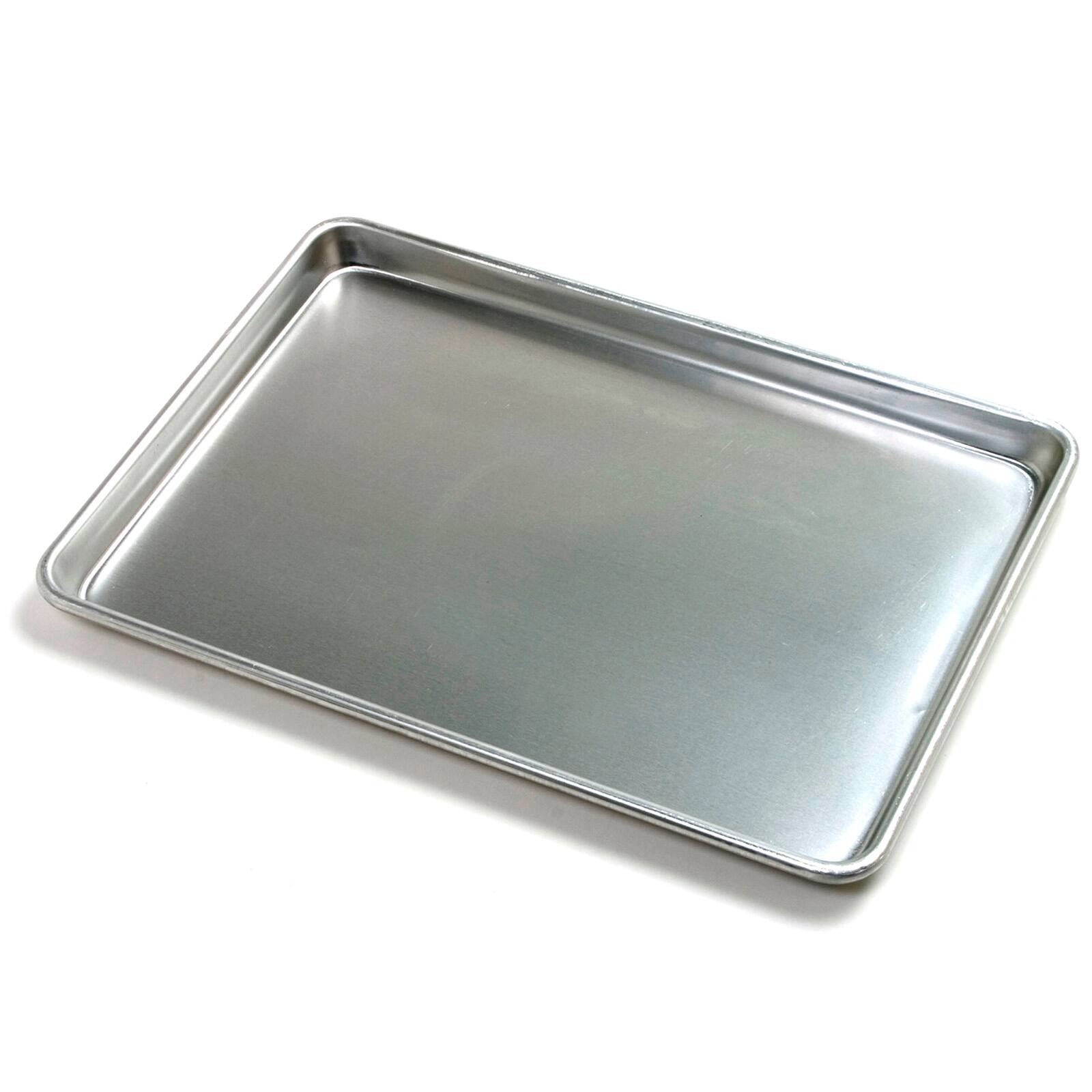 Alt View 1. Norpro - Jelly Roll Pan, 18 x 13 Inch Commercial Grade Aluminum Baking Sheet - Silver.