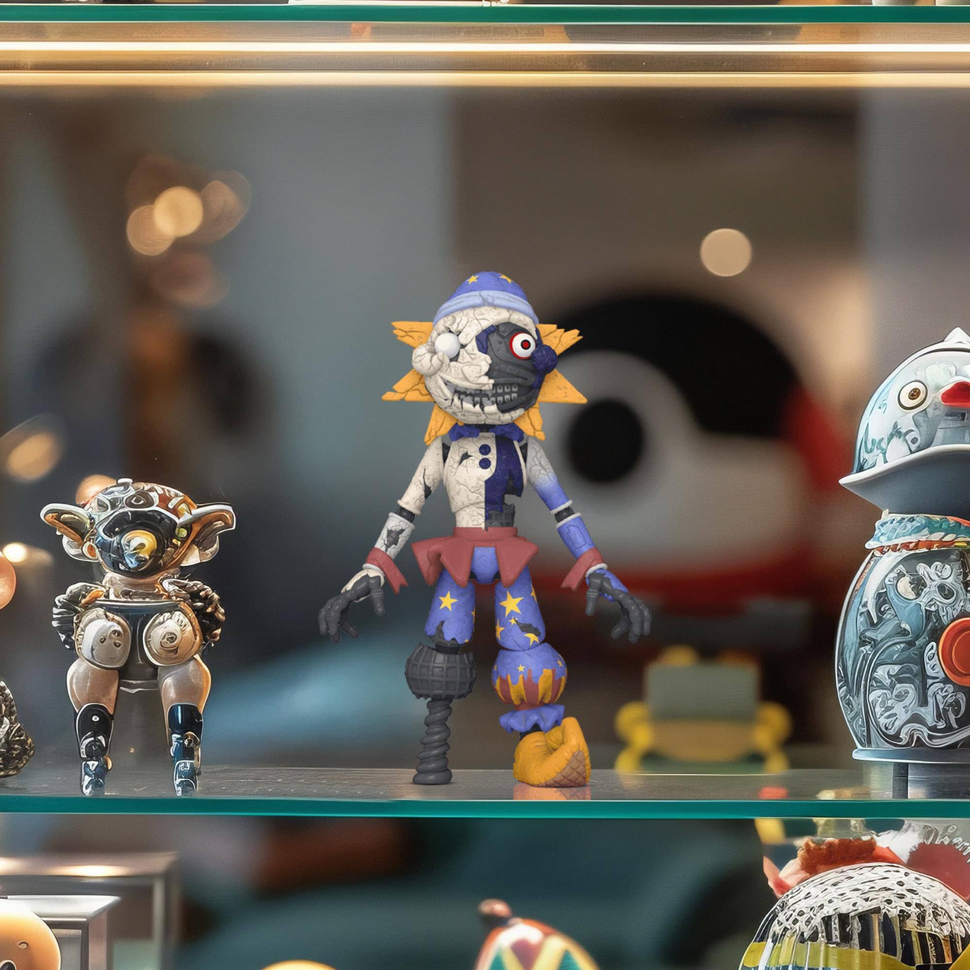 Alt View 3. Funko - Five Nights at Freddy's Security Breach 5 Inch Action Figure | Eclipse - Multi-Colored.