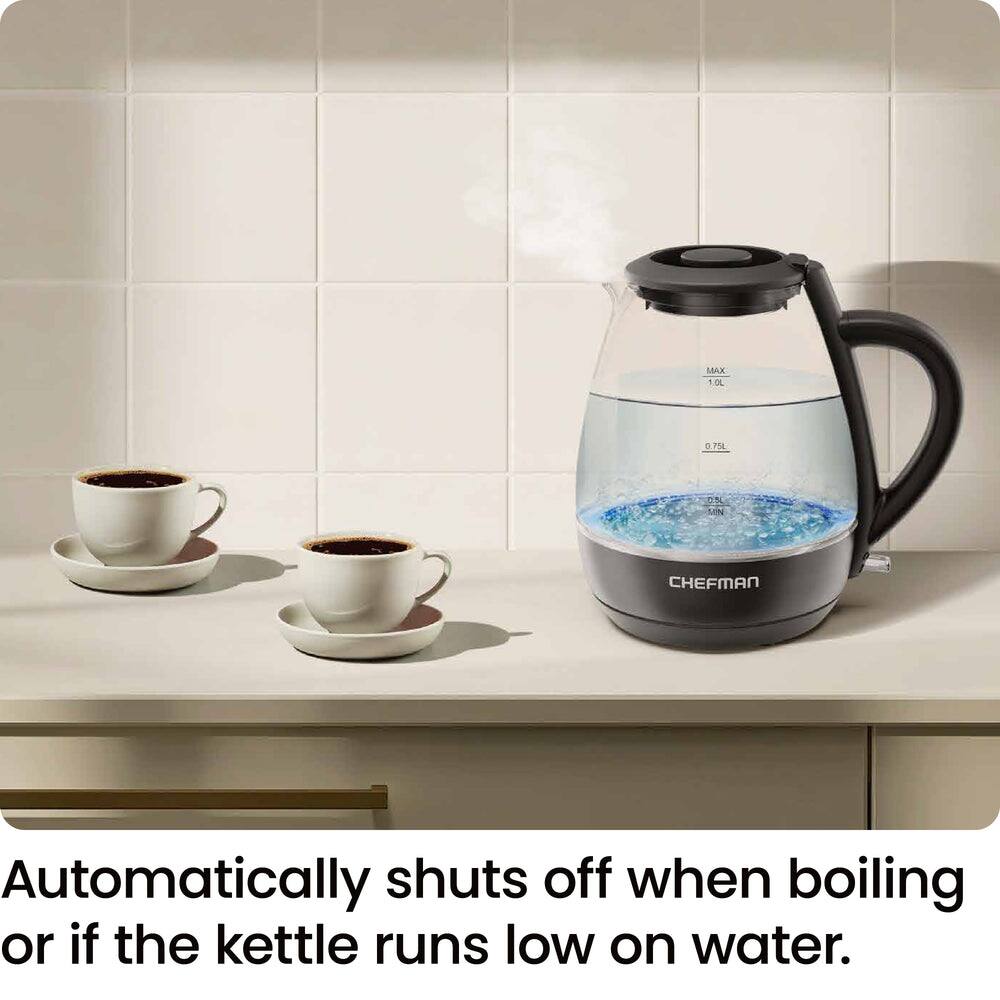 MAA 1.00 0.75L CHEFMAN

Automatically shuts off when boiling or if the kettle runs low on water.