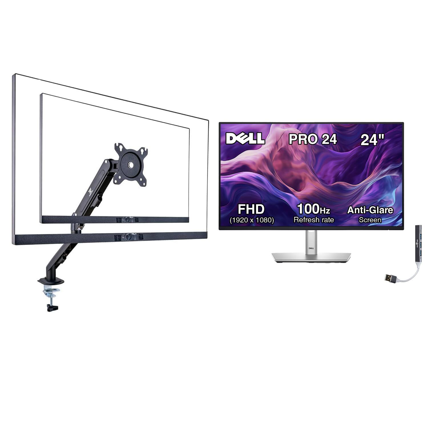 DELL PRO 24 24" FHD (1920 x 1080) 100Hz Anti-Glare Refresh rate Screen