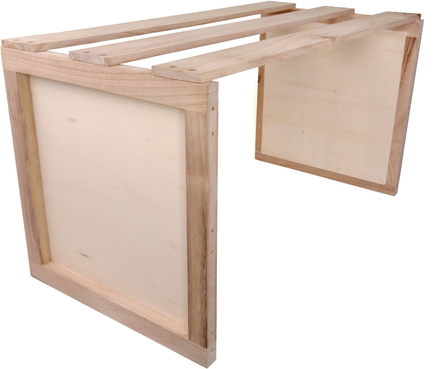 Alt View 3. PopMarket - Vinyl Styl VS-RS-04 Original LP Crate 12 Inch LP Record Storage 110 to 120 Capacity   - VINYL ACCESSORIES - Brown.