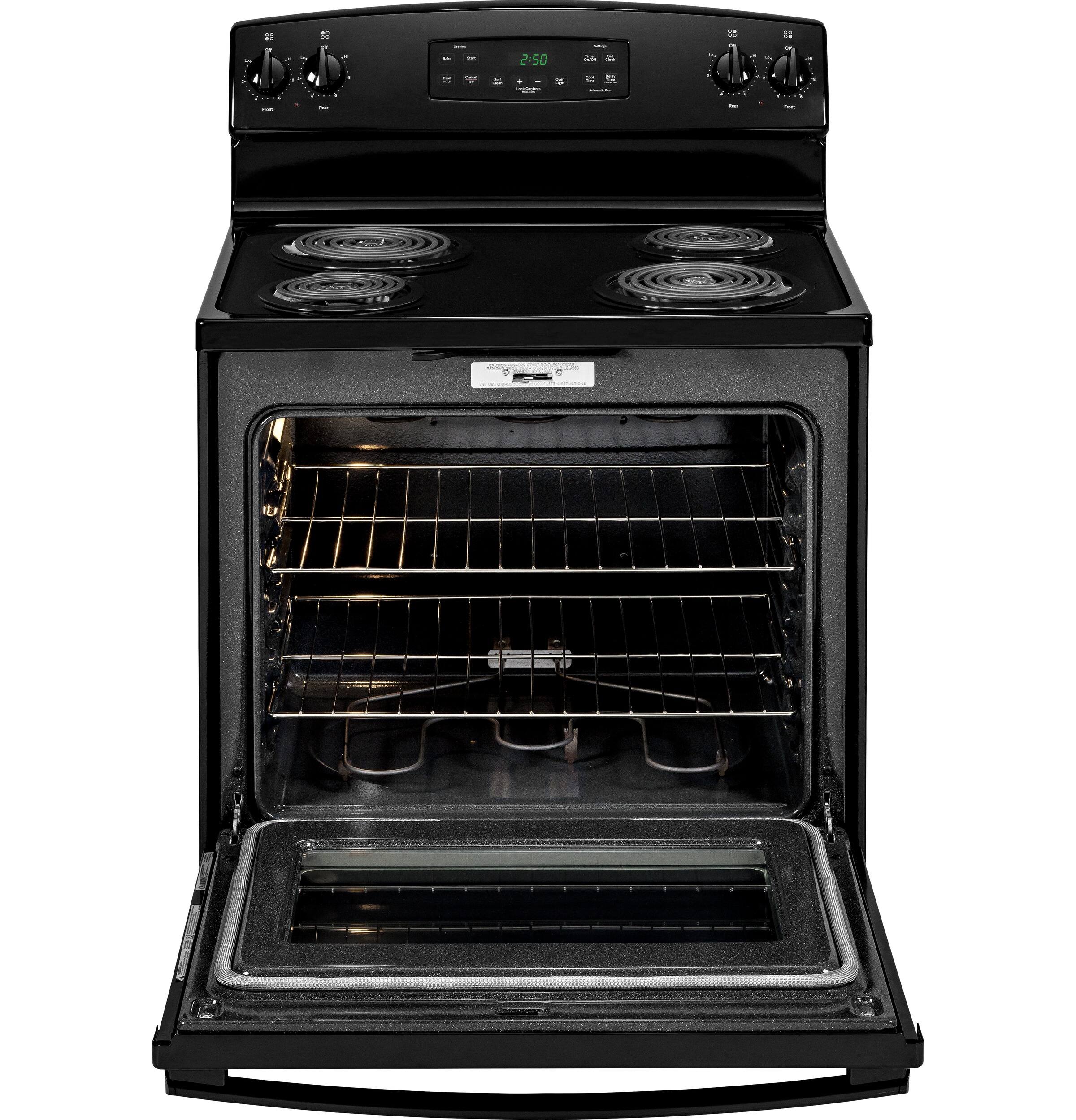  GE - 5.3 Cu. Ft. Self-Cleaning Freestanding Electric Range - Black
