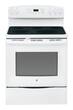 GE - 5.3 Cu. Ft. Self-Cleaning Freestanding Electric Range - White-on-White - Larger Front