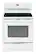 Front. GE - 5.3 Cu. Ft. Self-Cleaning Freestanding Electric Range - White on White.