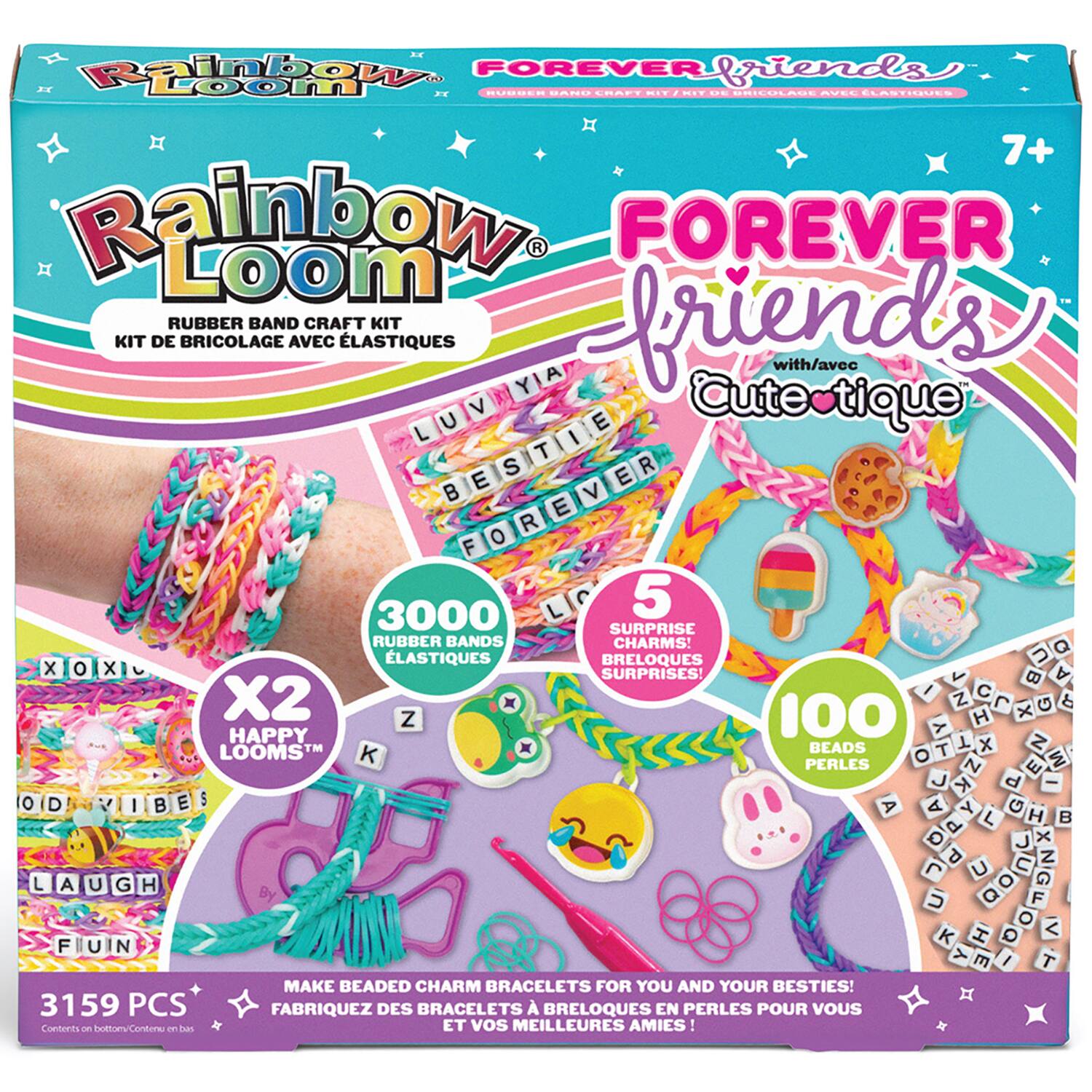 Choon's Design Rainbow Loom Forever Friends Rubber Band Bracelet Kit ...