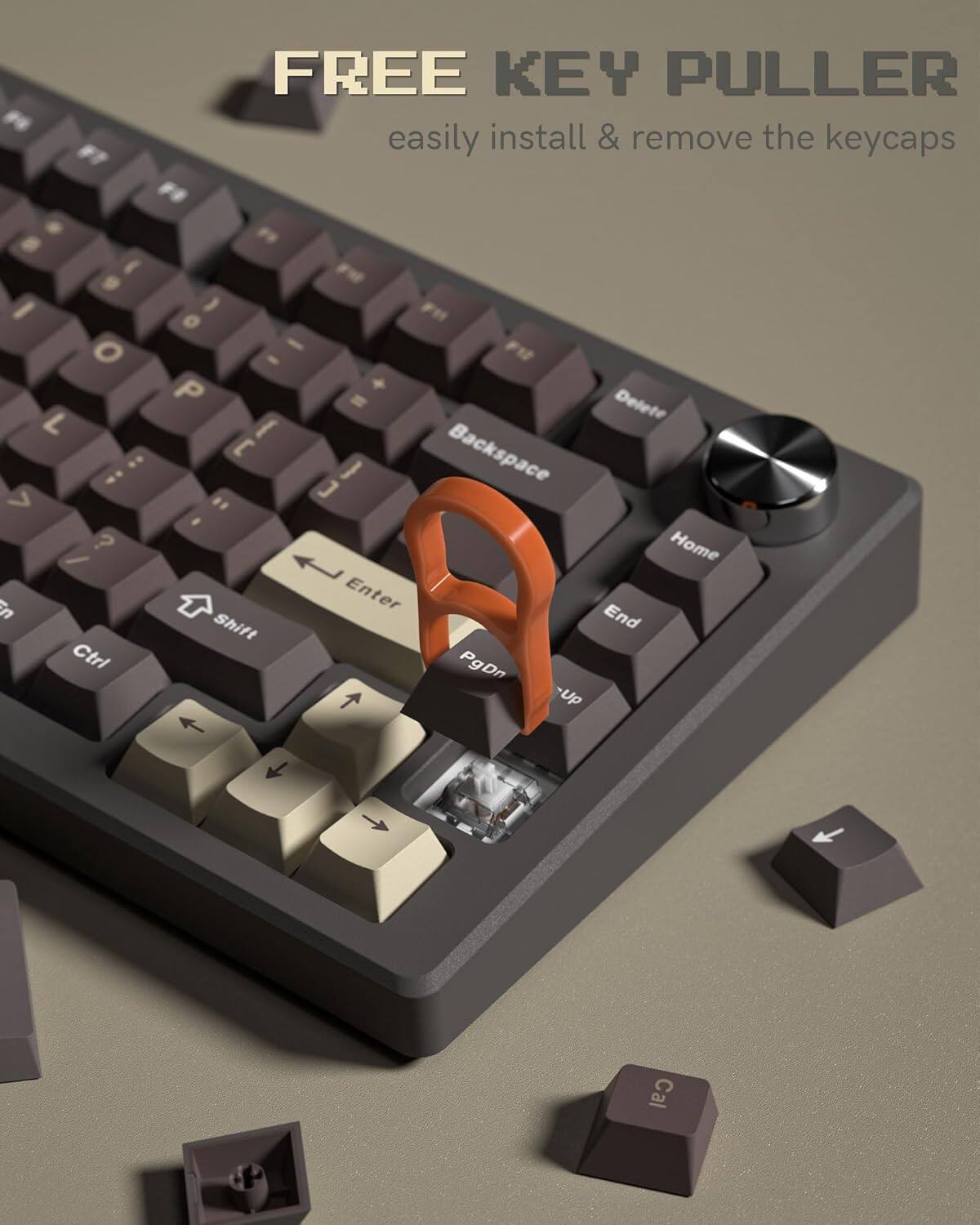 FREE KEY PULLER  
easily install & remove the keycaps