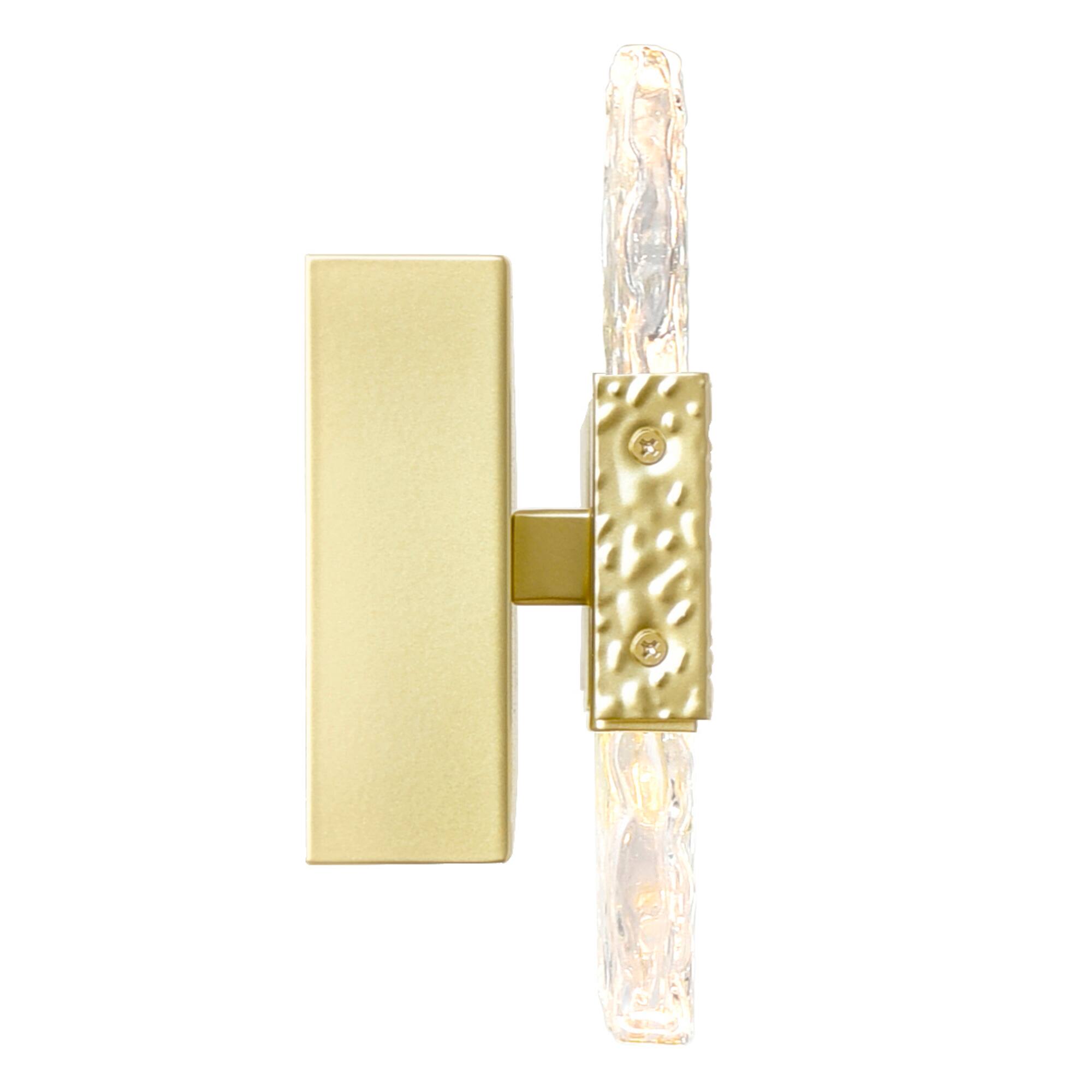 Back. CWI Lighting - Carolina LED Wall Sconce With Gold Leaf Finish - Gold Leaf.