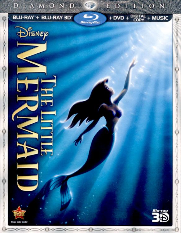  The Little Mermaid [Diamond Edition] [3 Discs] [Includes Digital Copy] [3D] [Blu-ray/DVD] [Blu-ray/Blu-ray 3D/DVD] [1989]
