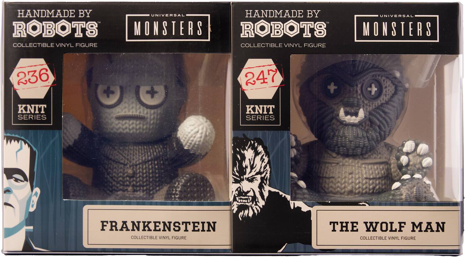 Handmade by Robots - Universal Monsters - Frankenstein & Wolf Man 2-Pack - COLLECTIBLES
