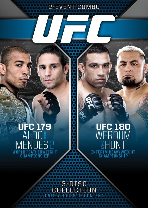  UFC 179: Aldo vs. Mendes 2/UFC 180: Werdum vs. Hunt [3 Discs] [DVD]