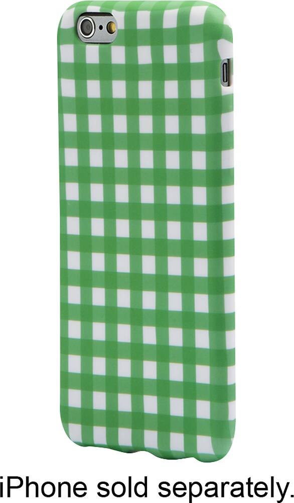 Front. Dynex™ - Case for Apple® iPhone® 6 - Green/White.