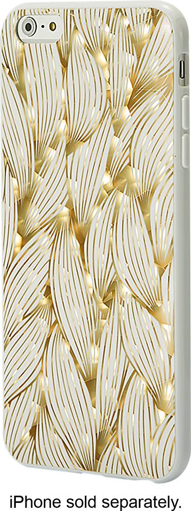 Front. Dynex™ - Case for Apple® iPhone® 6 Plus - Gold/White.