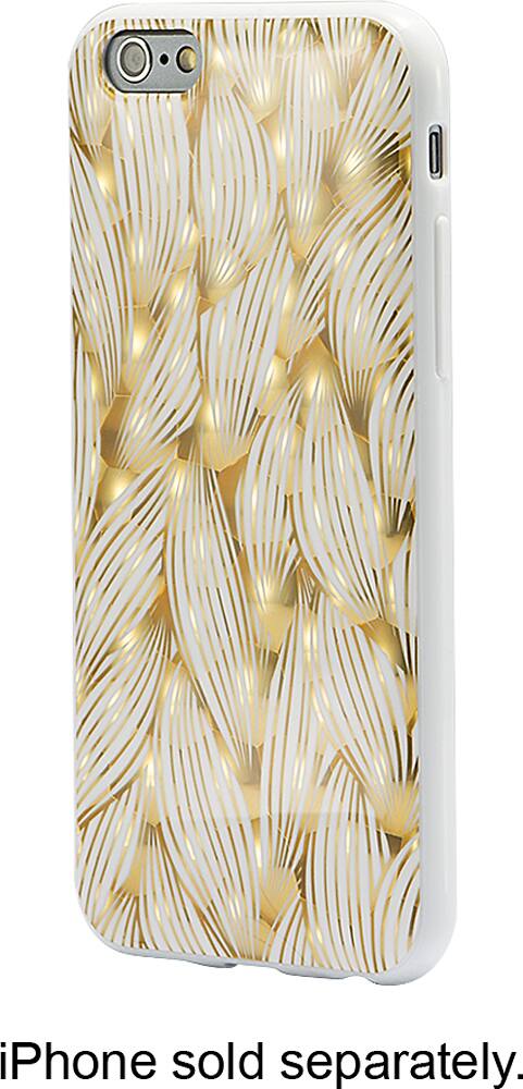 Front. Dynex™ - Case for Apple® iPhone® 6 - Gold/White.