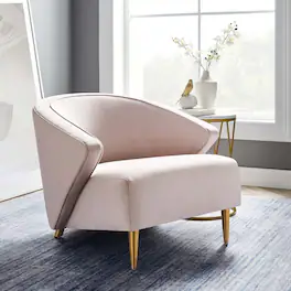 Odyssey Performance Velvet Armchair by Modway - Pink