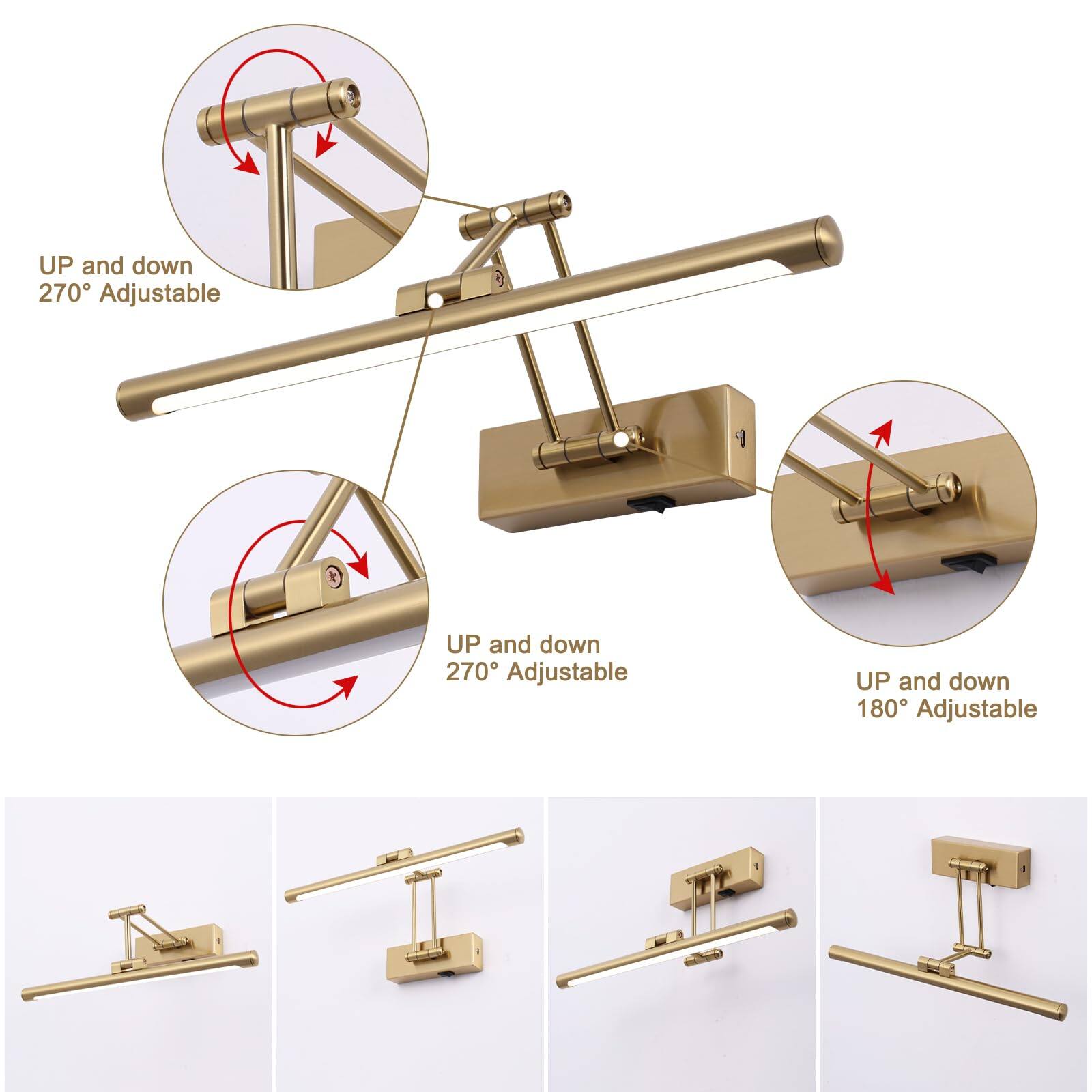 UP and down 270° Adjustable  
UP and down 270° Adjustable  
UP and down 180° Adjustable