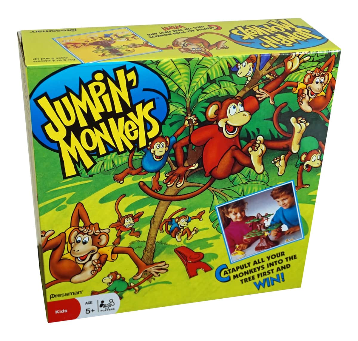 Hasbro - Jumpin Monkeys Game Board Game - Contains 2 Circles of Leaves - Multi