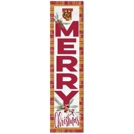 Jardine - Tuskegee Golden Tigers 12'' x 48'' Outdoor Christmas Leaner - White