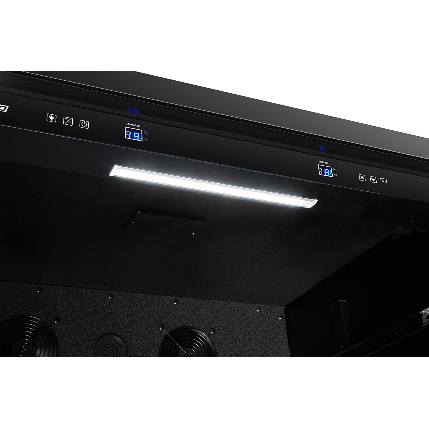 Alt View Zoom 14. LanboPro - Freestanding 32 Inch 257 Bottle Single Zone Wine Cooler with Huge Capacity and Smart Touch Control - Black.