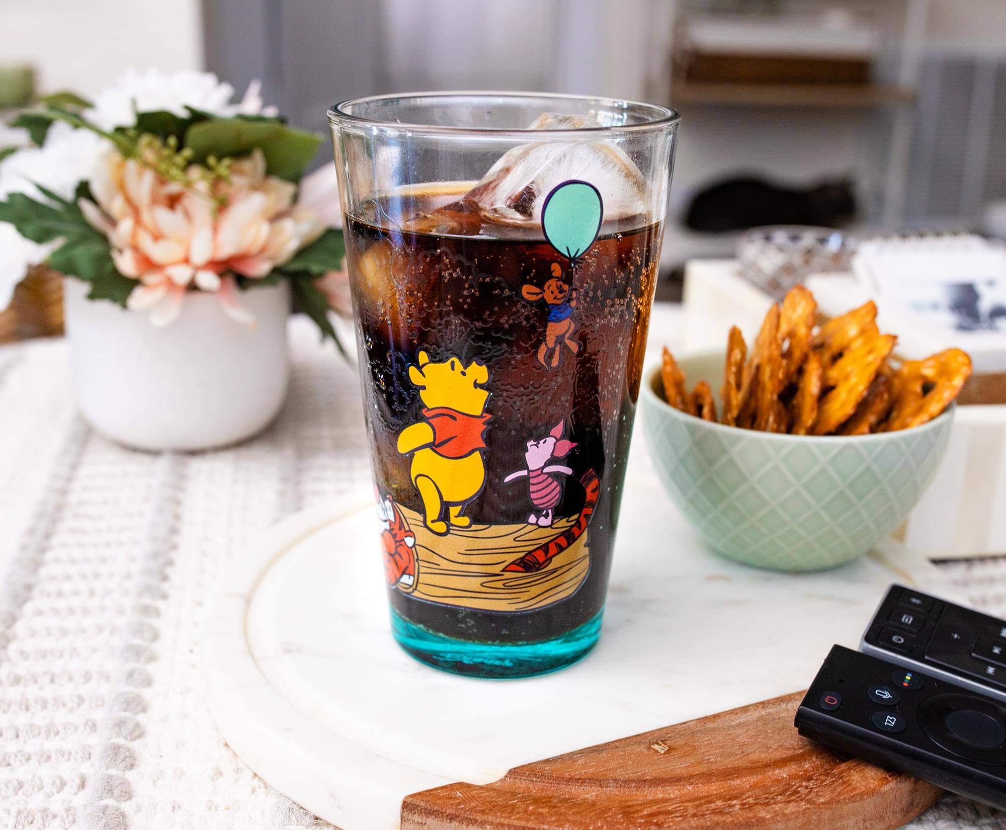 Alt View 5. Disney - Disney Winnie the Pooh and Friends Pint Glass | Holds 16 Ounces - Orange.