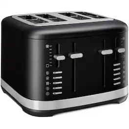 KitchenAid - 4 Slice Programmable Toaster, 120V - Black Matte