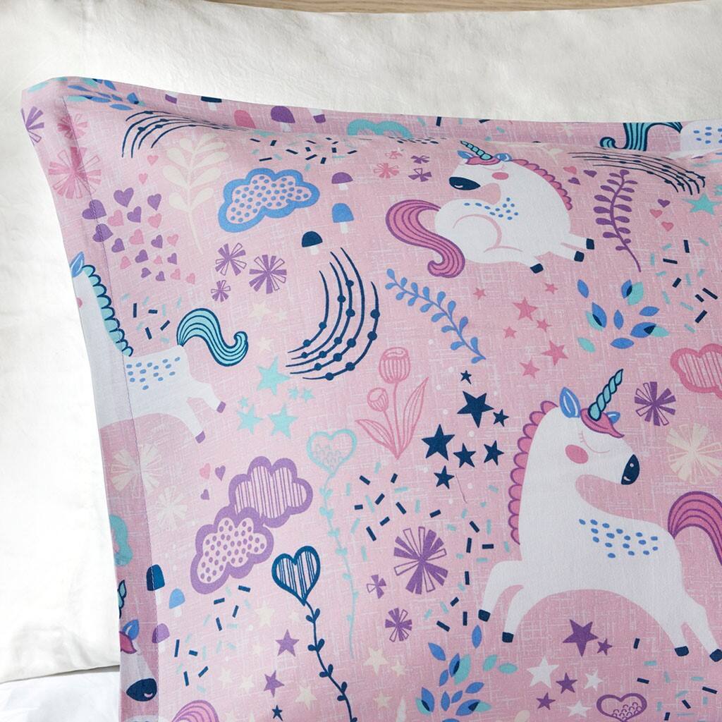 Alt View 2. Gracie Mills - Gracie Mills Glenda Magical Unicorn Dreams Cotton Comforter Set - Pink.