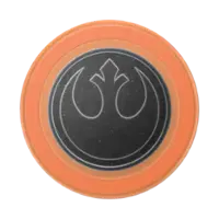 PopSockets - MagSafe Round PopGrip Cell Phone Grip & Stand, with Adapter Ring - Star Wars --Distroyer Rebel -Symbol - Front_Zoom