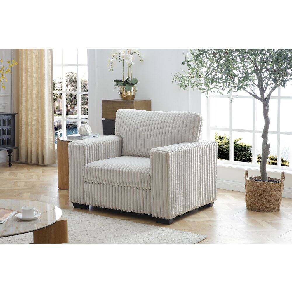 Alt View 2. Glory Furniture - Teddy Ottoman - Black.
