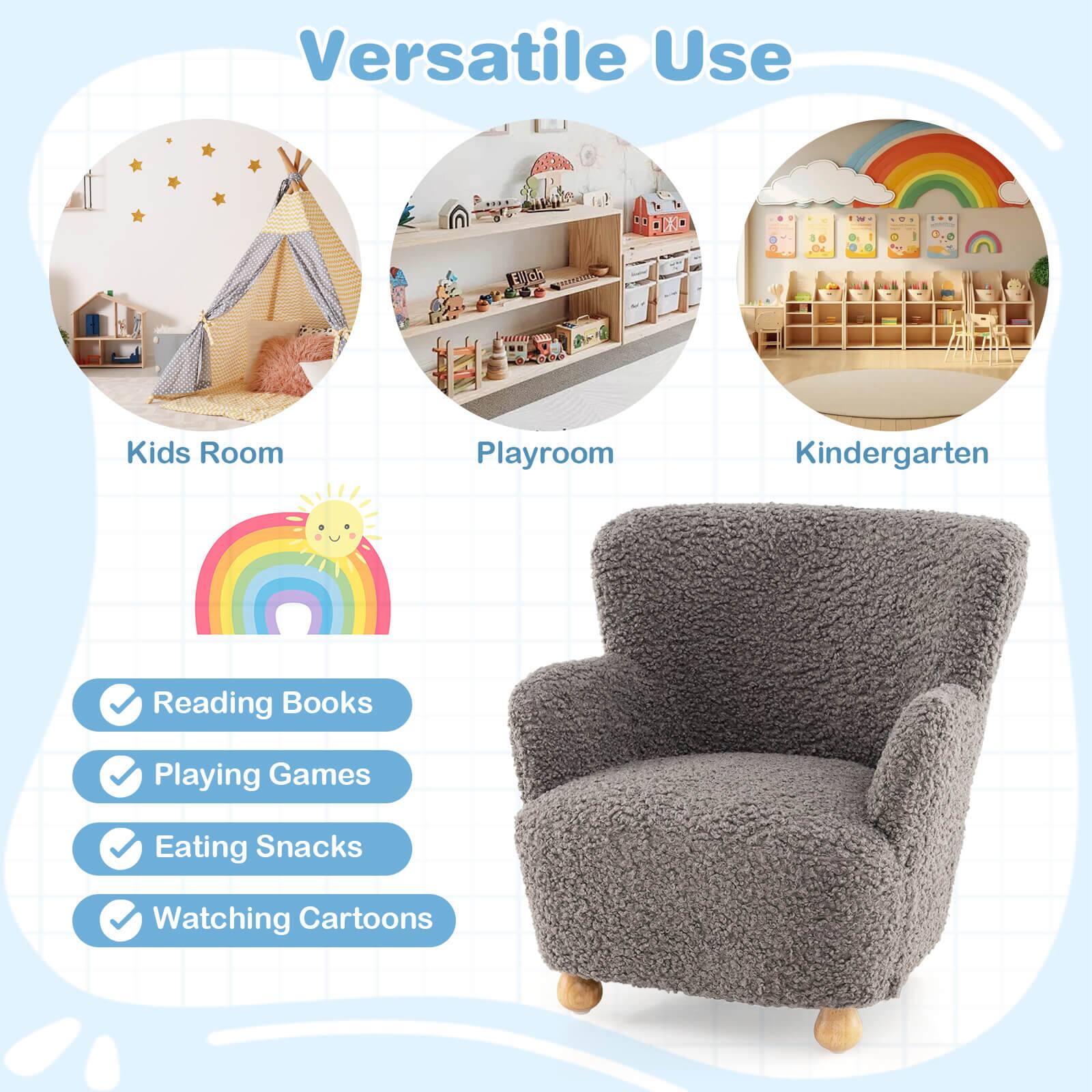 Versatile Use

Kids Room  
Playroom  
Kindergarten

- Reading Books  
- Playing Games  
- Eating Snacks  
- Watching Cartoons