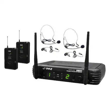 Front. PYLE - PylePro Wireless Microphone System.