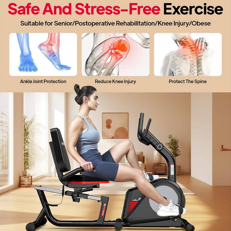 Safe And Stress-Free Exercise  
Suitable for Senior/Postoperative Rehabilitation/Knee Injury/Obese  

- Ankle Joint Protection  
- Reduce Knee Injury  
- Protect The Spine