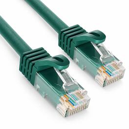 Sanoxy - Cables and Adapters; 1ft Cat6a 600 MHz UTP Snagless Ethernet Network Patch Cable - Green