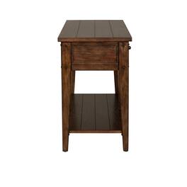 Liberty Furniture Industries - Lake House Sofa Table in Rustic Oak - Brown