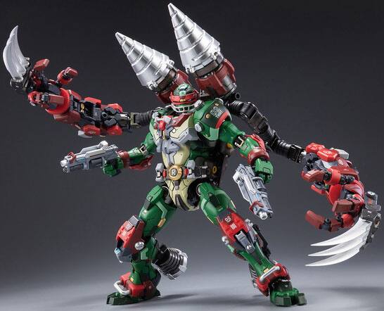 Front. Transformers - HB0013 Raphael | Heat Boys TMNT Mecha Figure | TFSource.