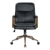 OSP Home Furnishings - Woodlands Office Chair - Black - Front_Zoom