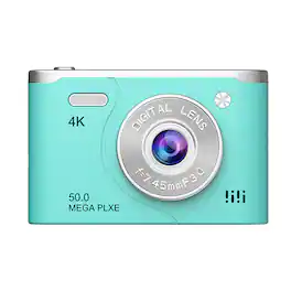 Cluzine - 4K Compact Digital Camera, 50MP Student Camera with 8X Zoom