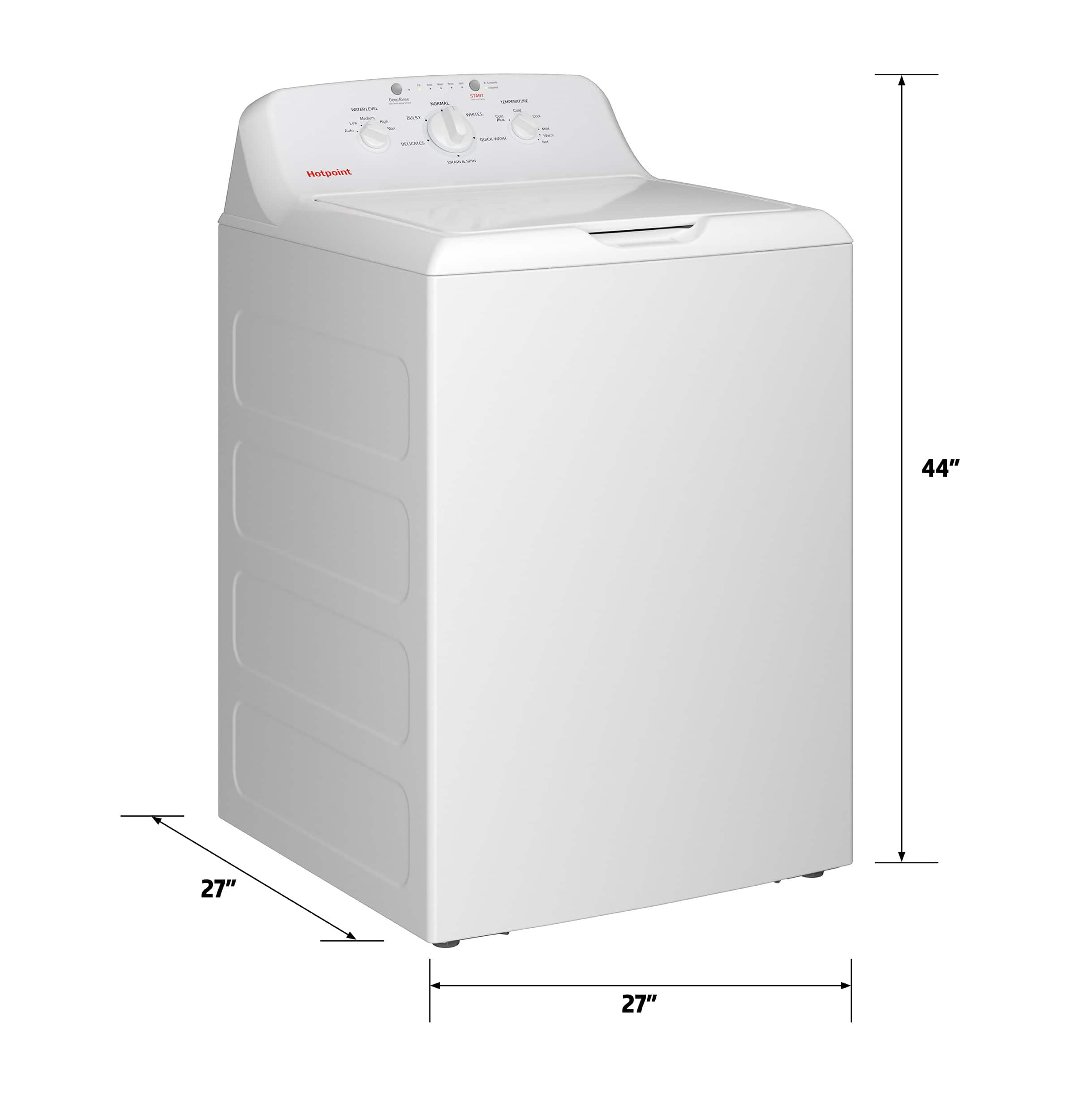 Hotpoint – 4.0 Cu. Ft. High-Efficiency Top Load Washer with Cold Plus – White Sansujyuku sansujyuku.com