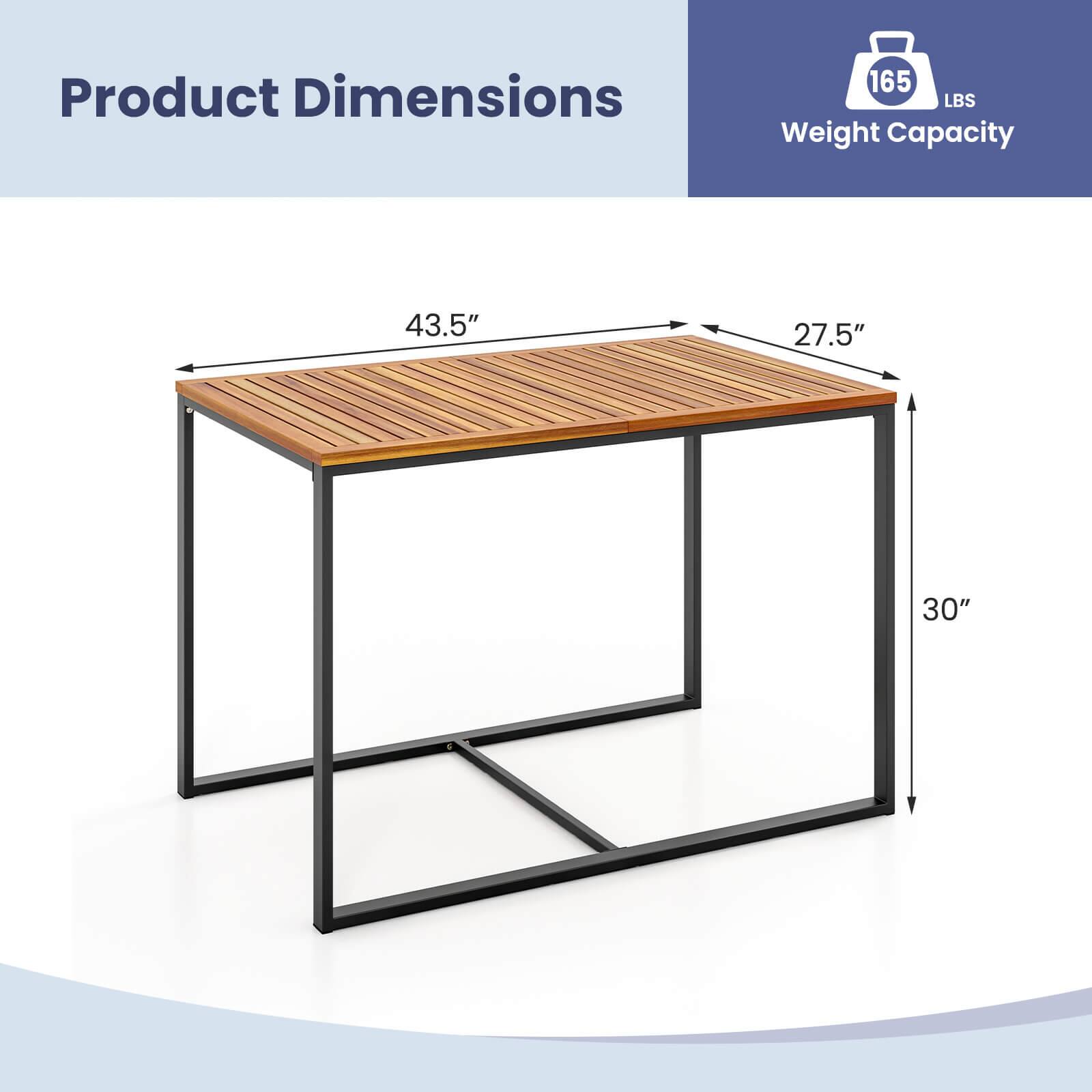 Product Dimensions  
Weight Capacity: 165 LBS  
Dimensions: 43.5" x 27.5" x 30"