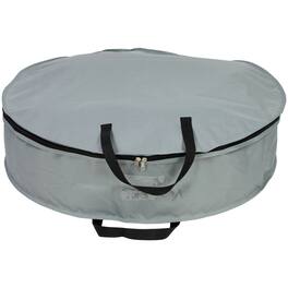 Northlight - Multi-Seasonal Wreath Storage Bag - 30" - Gray